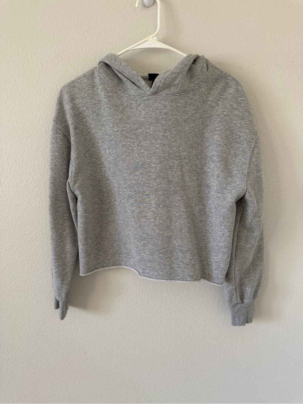 Art Class Gray Cropped Hooded Sweatshirt